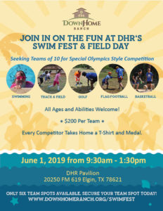 Recruiting Teams for Swim Fest and Field Day 2019